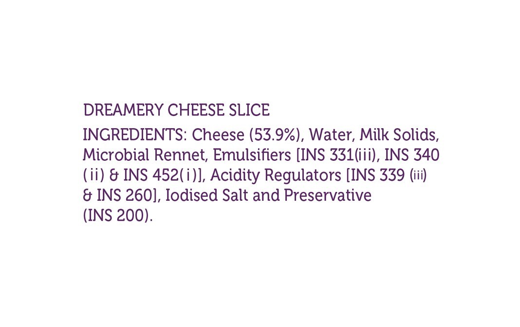 Dreamery Cheese Slices    Pack  100 grams